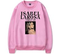 CAFDUE Isabel Larosa Merch 2D Impreso Cuello Redondo Sudadera con Capucha Hip Hop Streetwear Harajuku Sudadera Casual(XS-3XL)(5,M)