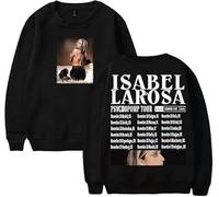 CAFDUE Isabel Larosa Merch 2D Impreso Cuello Redondo Sudadera con Capucha Hip Hop Streetwear Harajuku Sudadera Casual(1,XS)