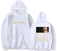 CAFDUE Isabel Larosa Merch Sudadera con Capucha, Retro Gráfica Impresión Unisex Suelto Sudadera De Manga Larga(XS-3XL)(2,XS)