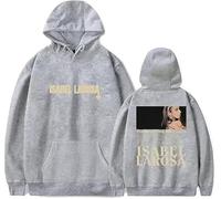 CAFDUE Isabel Larosa Merch Sudadera con Capucha, Retro Gráfica Impresión Unisex Suelto Sudadera De Manga Larga(XS-3XL)(3,XS)