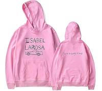 CAFDUE Isabel Larosa Merch Sudadera con Capucha, Retro Gráfica Impresión Unisex Suelto Sudadera De Manga Larga(5,S)