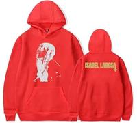 CAFDUE Isabel Larosa Sudadera con Capucha Unisex, Retro Gráfico Suelto De Manga Larga(3,XL)