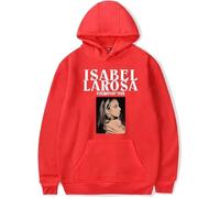 CAFDUE Primavera Y Otoño Isabel Larosa Merch Sudadera con Capucha, Retro Gráfica Impresión Unisex Suelto Sudadera De Manga Larga(6,L)