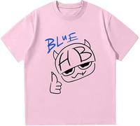 CAFDUE Sunmmer Hannah Bahng Fans Impresa Camiseta, Retro Harajuku Hip Hop Casual Manga Corta Tops Unisex(XS-3XL)(5,XXL)