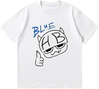 CAFDUE Sunmmer Hannah Bahng Fans Impresa Camiseta, Retro Harajuku Hip Hop Casual Manga Corta Tops Unisex(XS-3XL)(3,3XL)