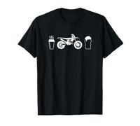 Café 2 tiempos Enduro Dirt Bikes N Beer Camiseta