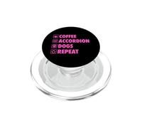 Café Acordeón Perros Repiten Vida Simple Iconos Básicos PopSockets PopGrip para MagSafe