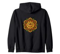 Café Amantes Mandala Ilustración Café Café Sudadera con Capucha