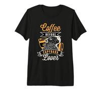 Café Antes de amar Gran roedor Amante del café Amante de Capibara Camiseta Premium