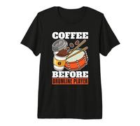 Café Antes de amar Percusión Amante del café Drumline Player Camiseta Premium