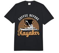 Café Antes de Que el kayakista ama remar Amante del café Kayaker Comfort Colors Adult Heavyweight T-Shirt