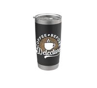 Café antes de secreto Detective amante del café Vaso térmico de acero inoxidable de doble pared