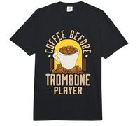 Café Antes de Tocar el trombón Amante del café Trombón Jugador Comfort Colors Adult Heavyweight T-Shirt