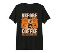 Café Antes de Treeing Walker Amante del café Amante de Coonhound Camiseta Premium
