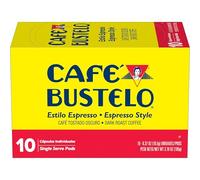 Café Bustelo Café tostado oscuro estilo espresso, cápsulas Keurig K-Cup, caja de 10 unidades