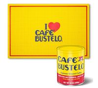 Café Bustelo - Tapete de café - 18 x 12 pulgadas, antideslizante, resistente al calor y fácil de limpiar, protector de mostrador para estaciones de café y espresso, diseño "I Café Bustelo"