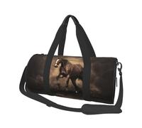 Café Caballo Corriendo, Bolsa de Viaje de Gran Capacidad, Bolso Redondo, Bolsa de Viaje Deportiva, Bolsa de Mano, Bolsa de Fitness