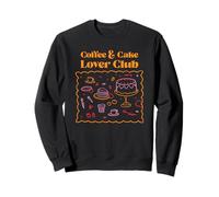 Café & Cake Lover Club (Gráfico ingenuo) Sudadera