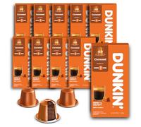 Café Caramel Dunkin' Donuts - 100 cápsulas de café, compatibles con las máquinas de cápsulas Nespresso - Tostado ligero con un toque de caramelo - Café cremoso, cremoso y aromático