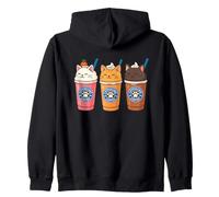Café Catpuccino Kawaii Cat Sudadera con Capucha