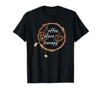 Café CBT Antes de la Terapia, Humor Divertido de la cafeína del Terapeuta Camiseta