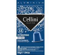 Café Cellini Cápsulas de aluminio compatibles con Nespresso* - Intrepido 100 unidades | Café con aroma intenso de cacao y especias
