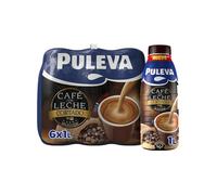 Café con Leche Puleva Cortado botella 1L - Pack 6 unidades
