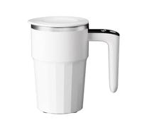 Café con mezcla automática - Contenedor eléctrico recargable USB de 380 ml con pantalla de temperatura | automático para frío al aire libre té senderismo café con leche chocolate
