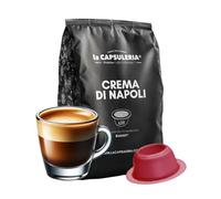 Café CREMA DI NAPOLI, fuerte (80 Capsulas) compatibles con Bialetti - (La Capsuleria)