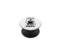 Café Dark Brew Tentáculo Vapor Energía mística PopSockets PopGrip Adhesivo