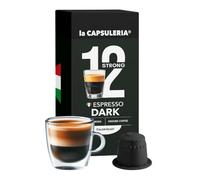 Café DARK ESPRESSO, fuerte (100 Cápsulas) compatibles con Nespresso - (La Capsuleria)