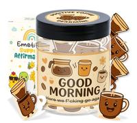 Café de apoyo emocional, regalos para amantes del café para mujeres, tarjetas de afirmaciones positivas, regalos inspiradores para mujeres, regalo de cumpleaños para compañeros de trabajo, barista