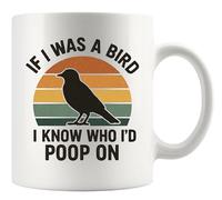 Café De Cerámica Si Yo Fuera Un Pájaro, Sé Sobre Quién Haría 330Ml | Café De Cerámica Resistente Seguro Taza Mug Para Oficina Hogar Evento Taza De Cerámica