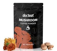 Café de Hongos,Hongos Complex Bio con Melena de León,Chaga,Reishi, Cordyceps y Más,Café Instantáneo de Arabica,Extracto de Hongos en Polvo,Cafe de Hongos Orgánico en Polvo,180g