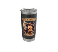 Café de medianoche Sleepy Witch Vaso térmico de acero inoxidable de doble pared