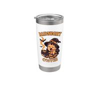 Café de medianoche Sleepy Witch Vaso térmico de acero inoxidable de doble pared