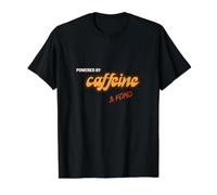 café Desarrollado por cafeína y FOMO Stock Market Trader Camiseta gráfica económica, Hombre, Negro, L