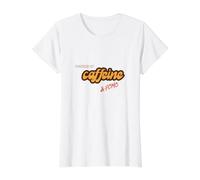 café Desarrollado por cafeína y FOMO Stock Market Trader Camiseta gráfica económica, Mujer, Blanco, XS