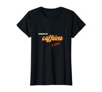 café Desarrollado por cafeína y FOMO Stock Market Trader Camiseta gráfica económica, Mujer, Negro, M