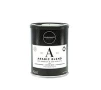 Café en grano Marabans Arabic Blend, 80% Arábica 20% robusta, bote 250 gramos, estilo clásico, con aromas afrutados y sabor meloso.