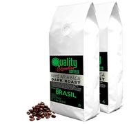 Café en grano natural. Dark Roast. 100% Arabica. Origen único Brasil. Tostado artesanal. Tueste Oscuro. (2 Kg)