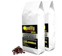 Café en grano natural. Dark Roast. 100% Arabica. Origen único Colombia. Tostado artesanal. Tueste Oscuro. (2 Kg, Chocolate)