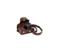 (Café) Étui Protection De En Cuir Housse Sac Boite Case Pour Sony A6000 1650mm A6300
