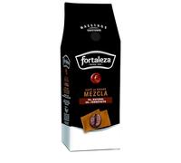 CAFÉ FORTALEZA Café en Grano 1Kg - 70% Tueste Natural y 30% Torrefacto - Café con Matices de Vainilla y Caramelo Intensidad Alta 10/13 - Arábica y Robusta con Sabor Intenso - con Final Persistente