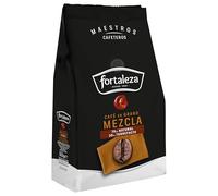 CAFÉ FORTALEZA Café en Grano 500g x 6 - Total 3KG - 70% Tueste Natural y 30% Torrefacto - Café con Matices de Vainilla y Caramelo Intensidad Alta 10/13 -Arábica y Robusta con Sabor Intenso.