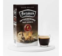 Café Fortaleza - Café Molido, Sabor Intenssisimo, Variedades Arábicas, Compatible con Cafeteras Italianas, de Filtro y de Émbolo, Pack 235g x 12 - Total 2,82kg