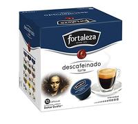 Café Fortaleza - Cápsulas Compatibles con Dolce Gusto, Descafeinado Forte, Sabor Auténtico, Intenso y Aromático, Tueste Natural, Caja de 10 unidades