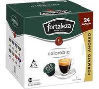 CAFÉ FORTALEZA Cápsulas de Café Colombia Compatibles con Cafetera Dolce Gusto Pack 3x24 (72 Cápsulas) - Puro Sabor 100% Arábica Tueste Natural - Café Intensidad 7/13
