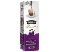 CAFÉ FORTALEZA Cápsulas de Café Compatibles con Caffitaly Pack 8x10 (80Uds) - Cápsulas Excellence 100% Arábica Intensidad Media - Cápsulas de Café Familia Intensos Formato Estándar - Aroma Cítrico