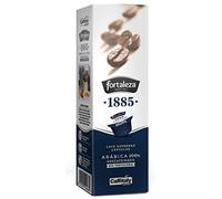 CAFÉ FORTALEZA Cápsulas de Café Descafeinado Compatibles con Caffitaly Pack 8x10 80 Uds - Café sin Cafeína Variedad 100% Arábica Intensidad Suave - Cápsulas Caffitaly con Sabor Equilibrado